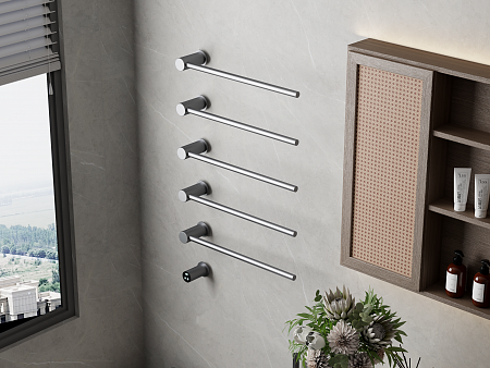 Аккорд П5 500х800 электро Полотенцесушитель TERMINUS Оружейная сталь Озёрск - фото 5