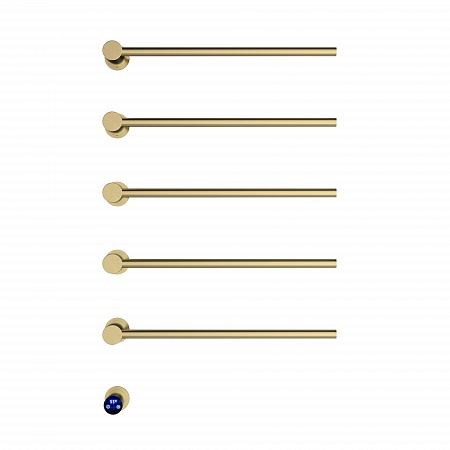 Аккорд П5 500х800 электро Полотенцесушитель TERMINUS Брашированное золото Озёрск - фото 2