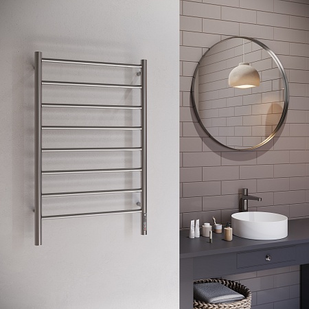 Аврора П8 500х850 Электро Полотенцесушитель TERMINUS Оружейная сталь Озёрск - фото 3