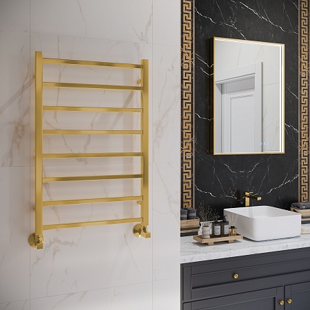 Ватикан П8 500х800 Полотенцесушитель TERMINUS Брашированное золото Озёрск - фото 3