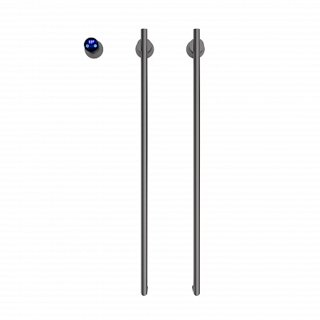 Рондо П2 350х760 электро Полотенцесушитель TERMINUS Оружейная сталь Озёрск - фото 2