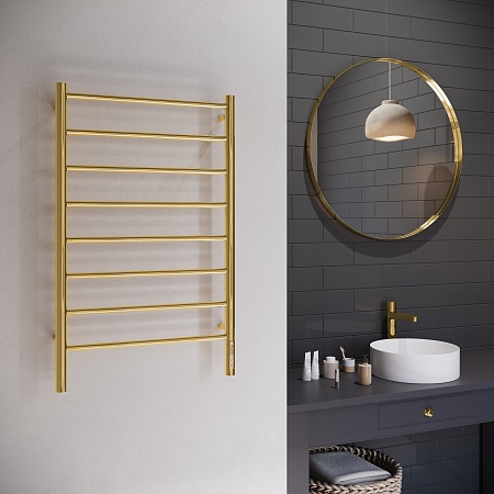 Аврора П8 500х850 Электро Полотенцесушитель TERMINUS Золото Озёрск - фото 3