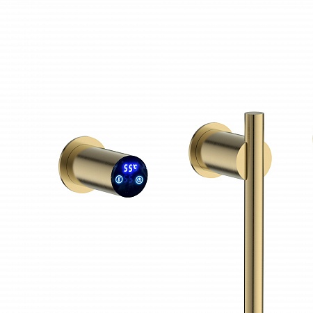 Рондо П2 350х760 электро Полотенцесушитель TERMINUS Брашированное золото Озёрск - фото 4